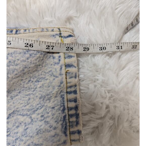 Levi's Urban Renewal Acid Wash Reworked Remade Crossover Tapered Leg Jeans - Picture 13 of 15